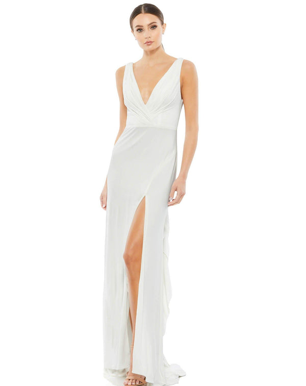 Long Formal Sleeveless Evening Gown Sleeveless Detail Mac Duggal 12336
