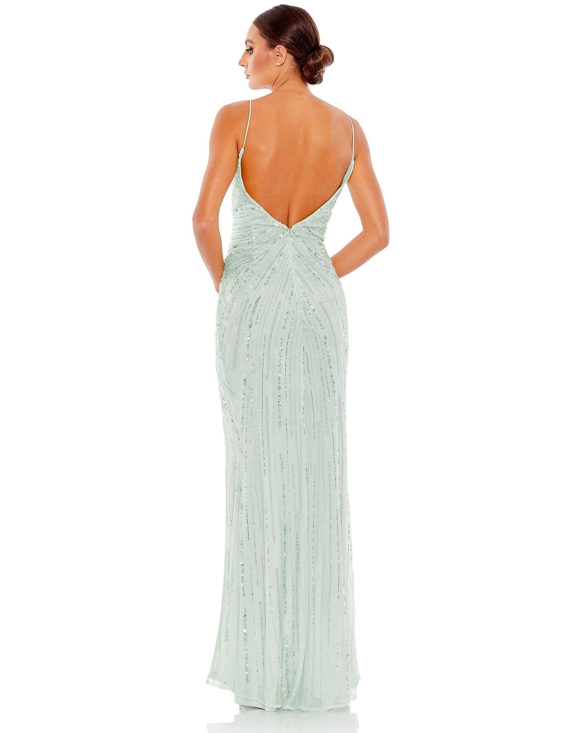 Mac Duggal 93733 Long Formal Beaded Prom Dress