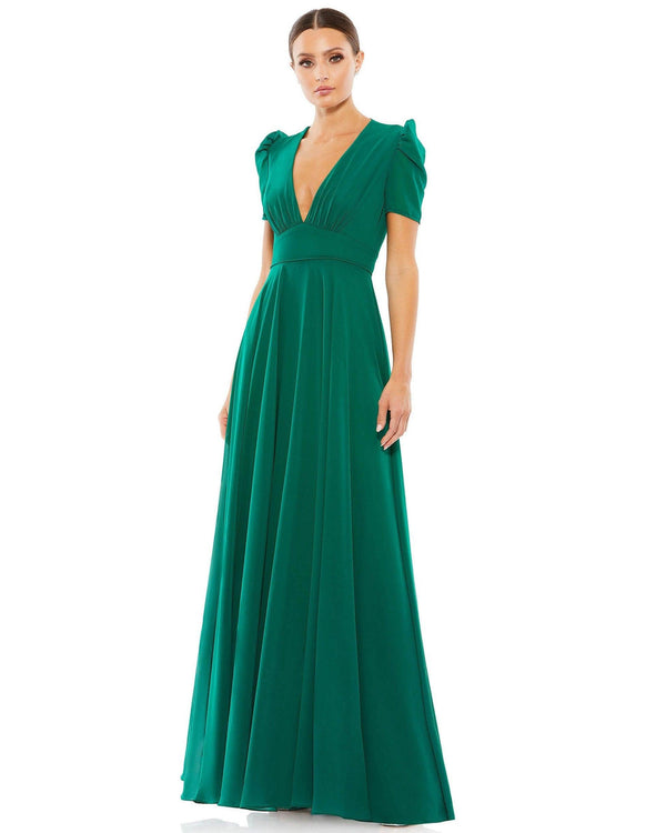 Long Formal Chiffon Evening Dress Chiffon Fabric Mac Duggal 55681