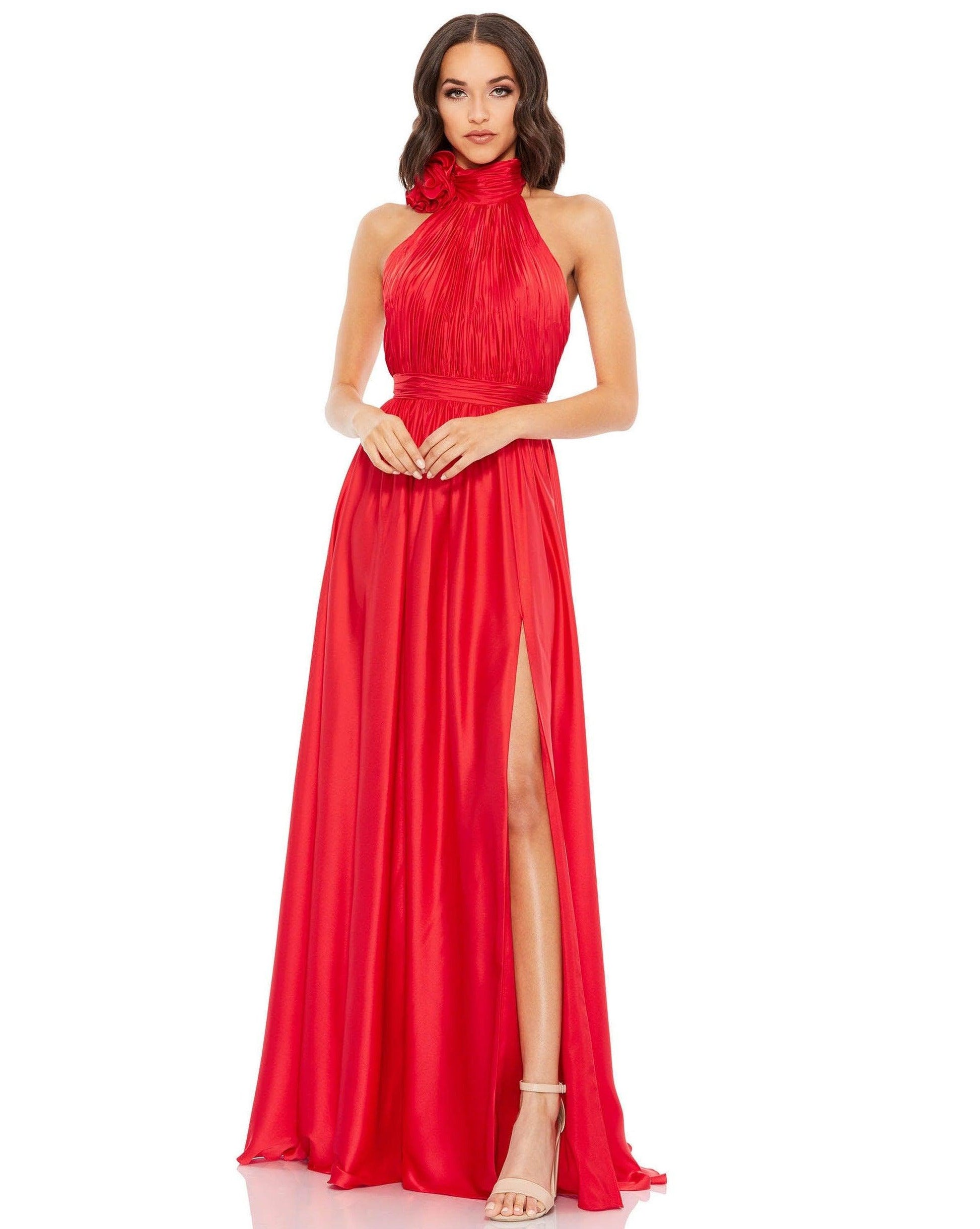 Mac Duggal 49333 Long Formal Chiffon Prom Dress