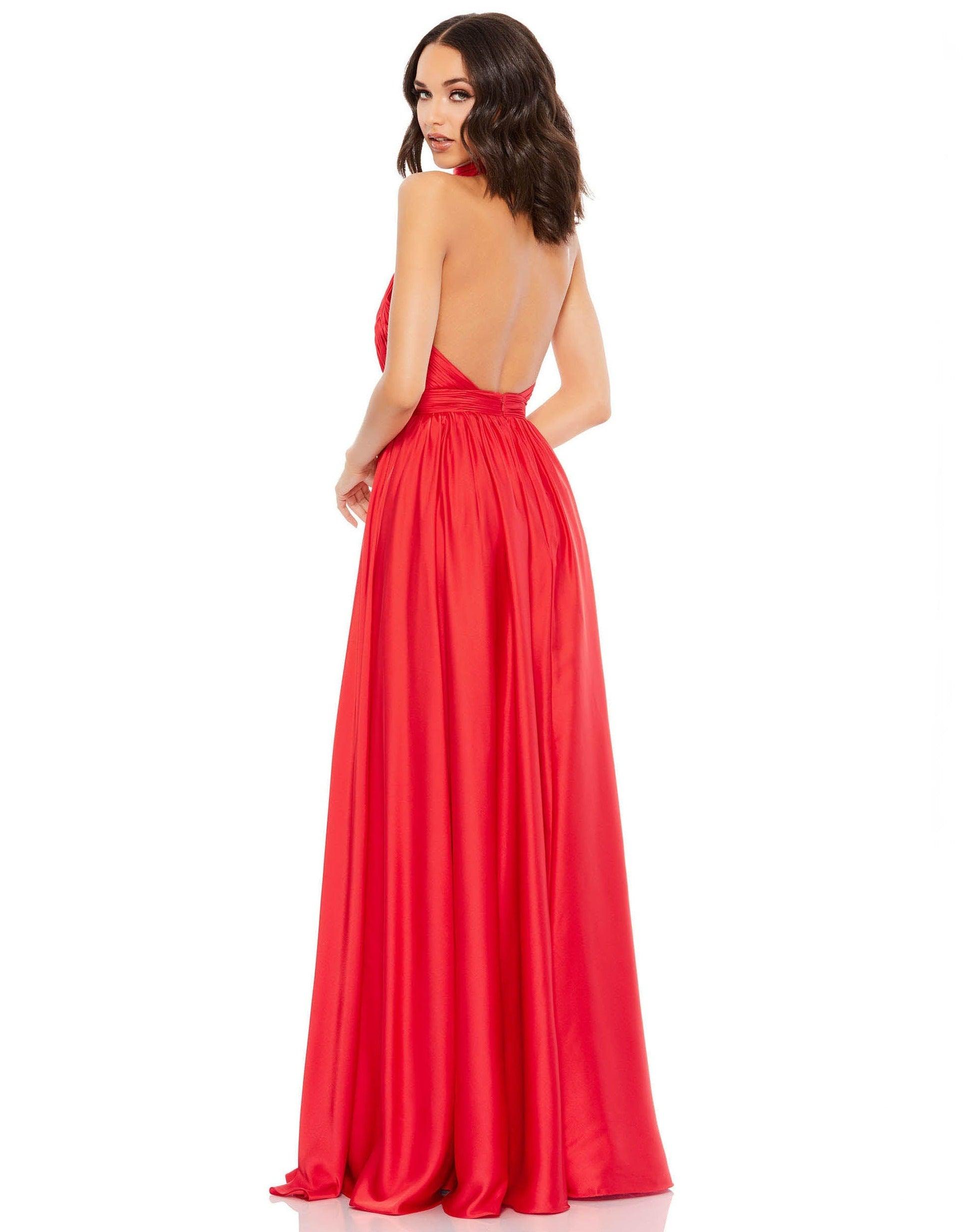 Mac Duggal 49333 Long Formal Chiffon Prom Dress