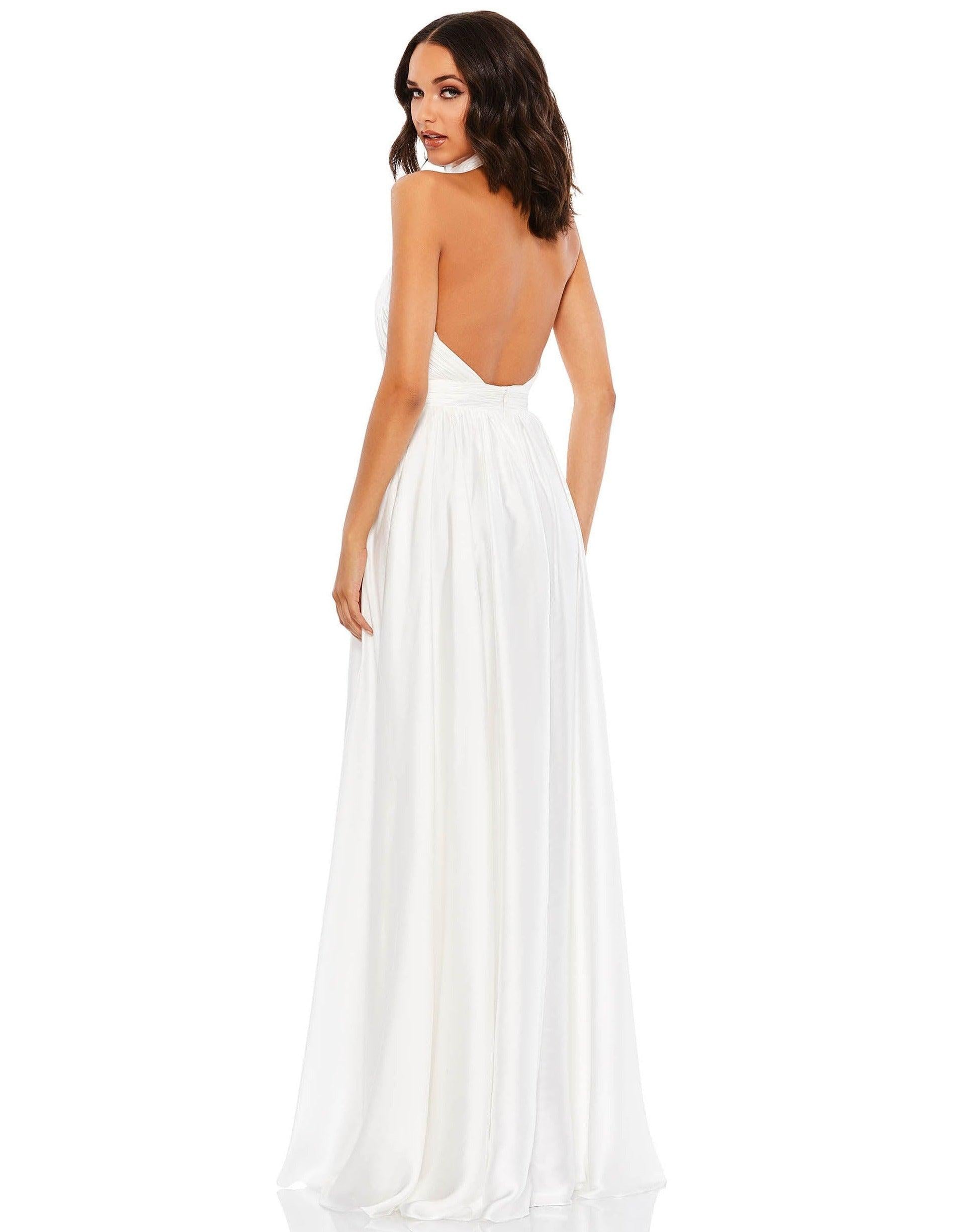 Mac Duggal 49333 Long Formal Chiffon Prom Dress