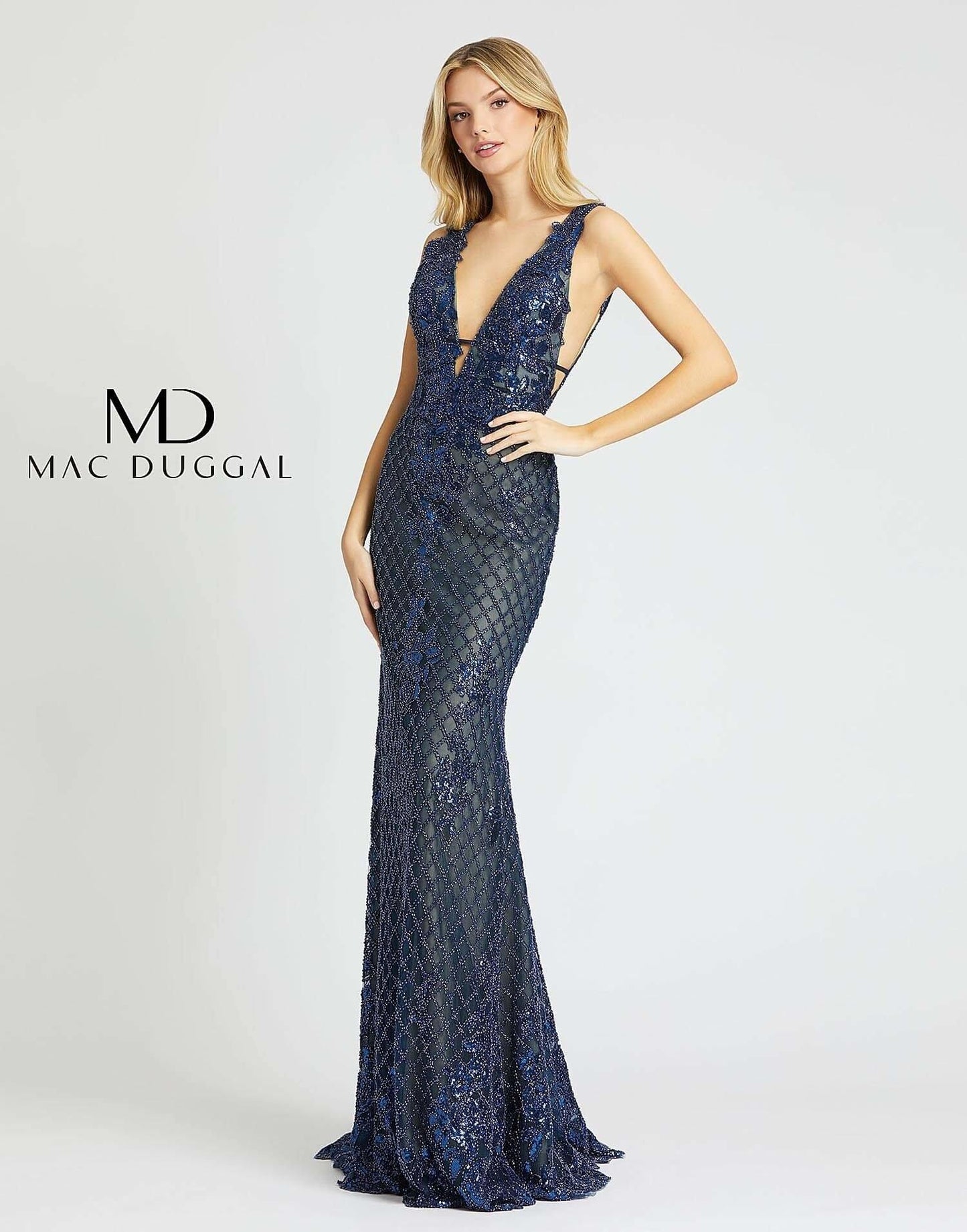 Mac Duggal Long Formal Evening Prom Dress 26258M - The Dress Outlet