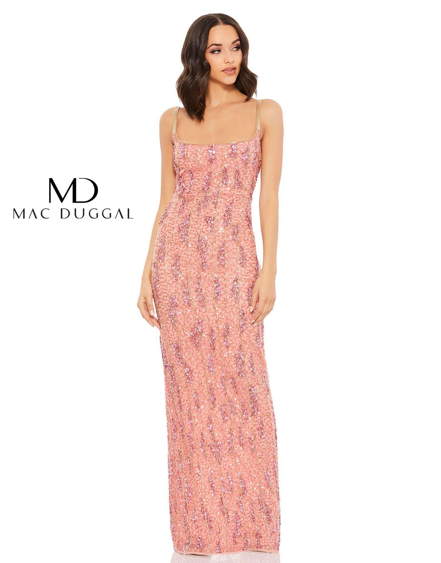 Mac Duggal Long Formal Fitted Back Slit Dress10696 - The Dress Outlet