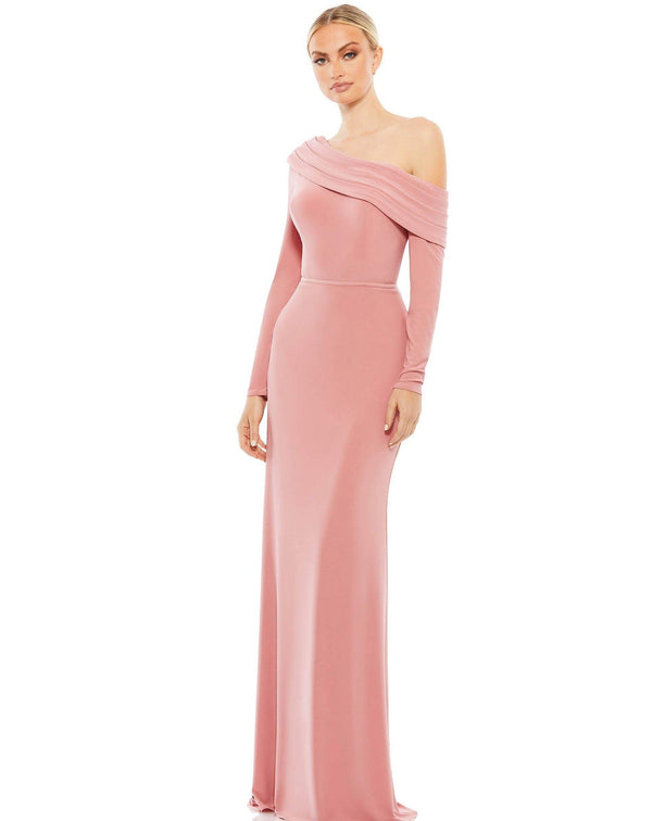 Long Formal Fitted Evening Dress Fitted Silhouette Mac Duggal 26595