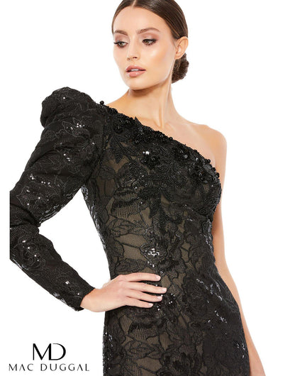 Mac Duggal Long Formal Floral Lace Dress 12444 - The Dress Outlet
