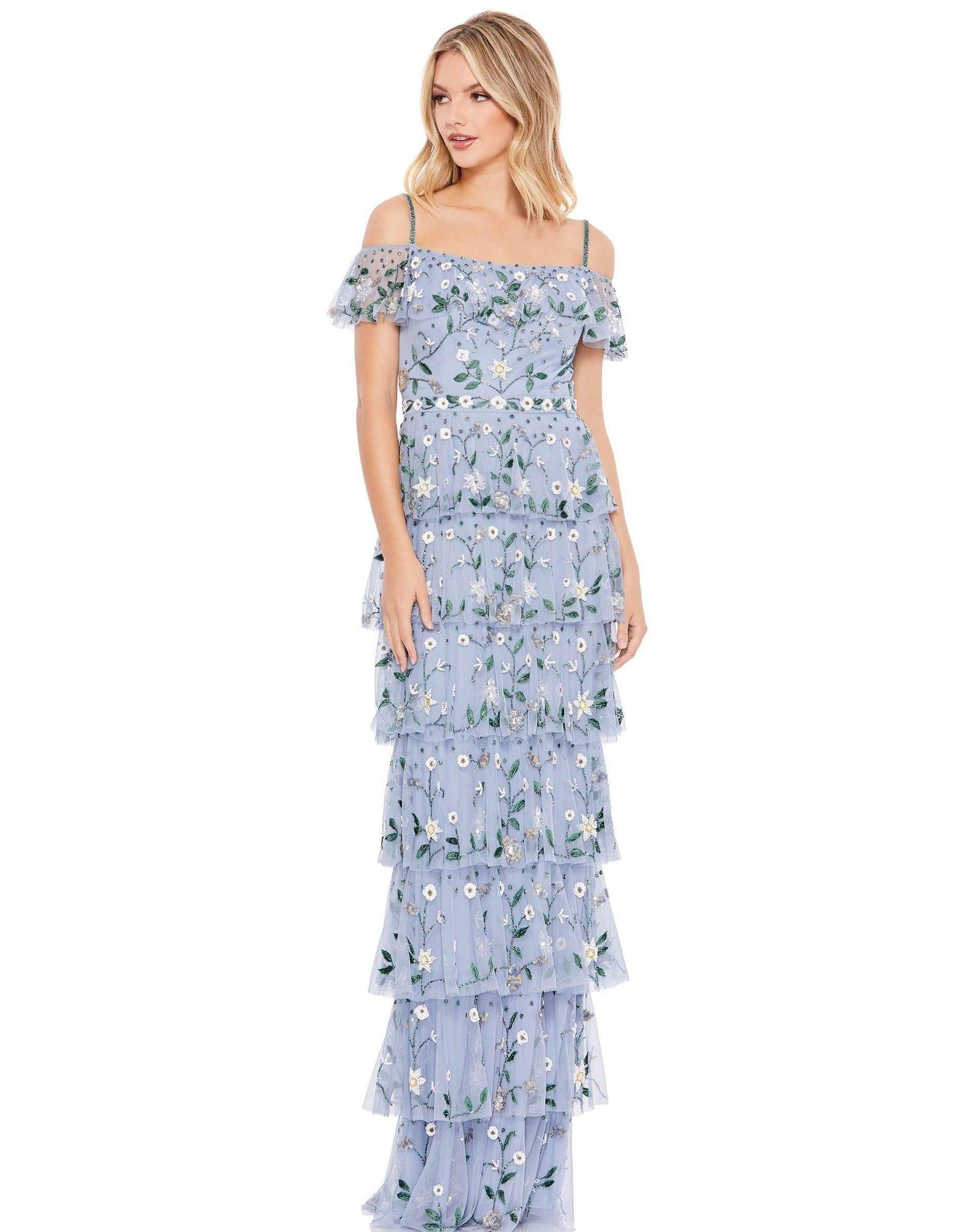 Mac Duggal Long Formal Off Shoulder Dress Sale 9069 - The Dress Outlet
