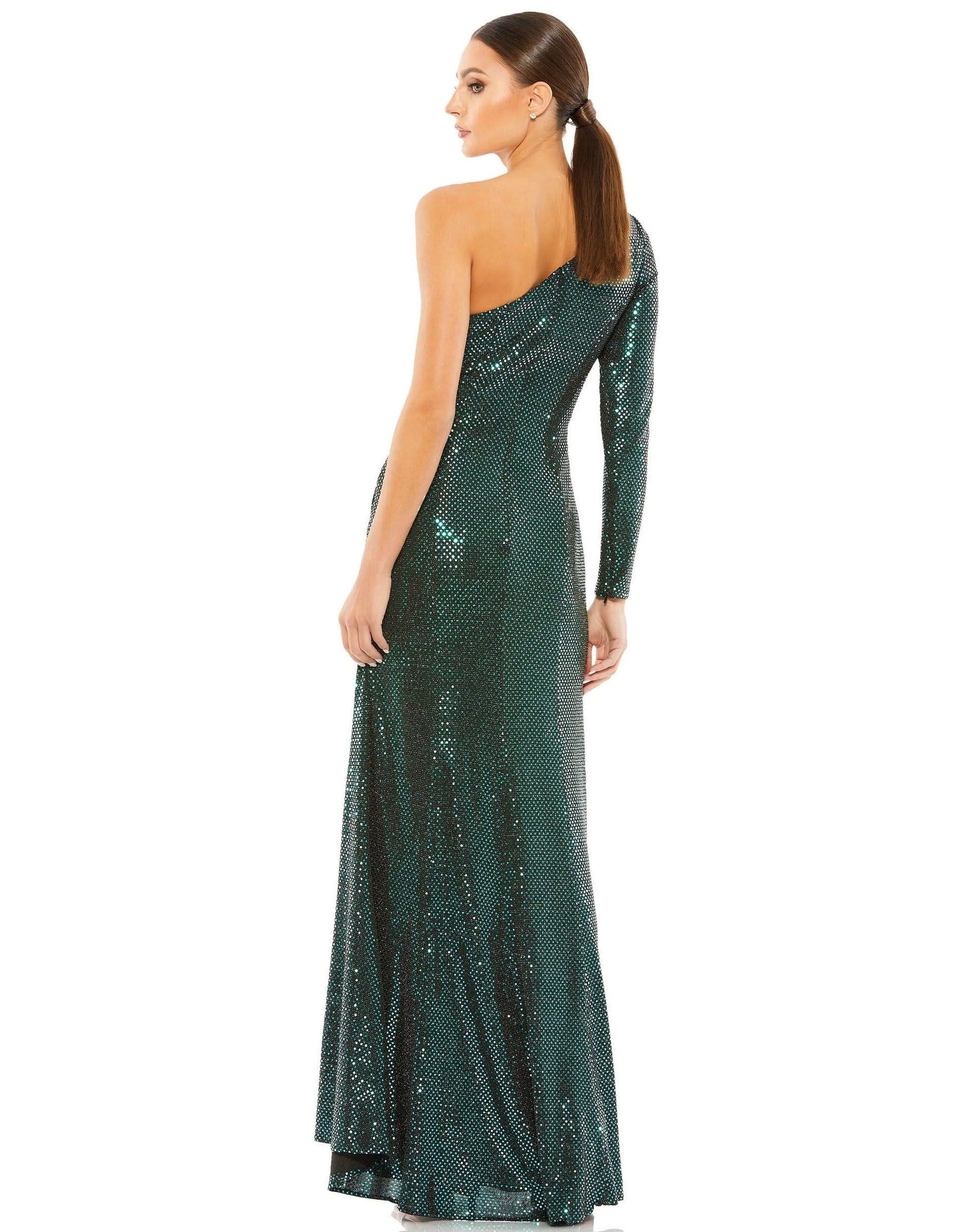 Mac Duggal 12501 Long Formal One Shoulder Dress