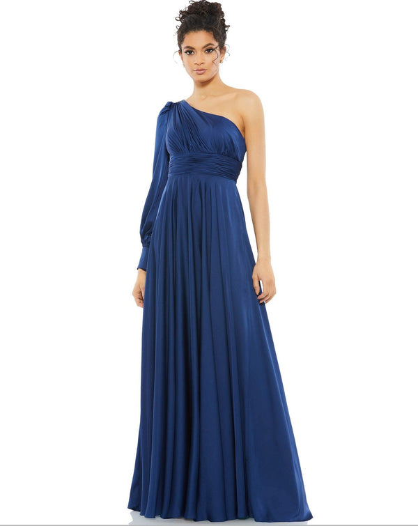 Long Formal One Shoulder Dress One Shoulder Detail Mac Duggal 67866