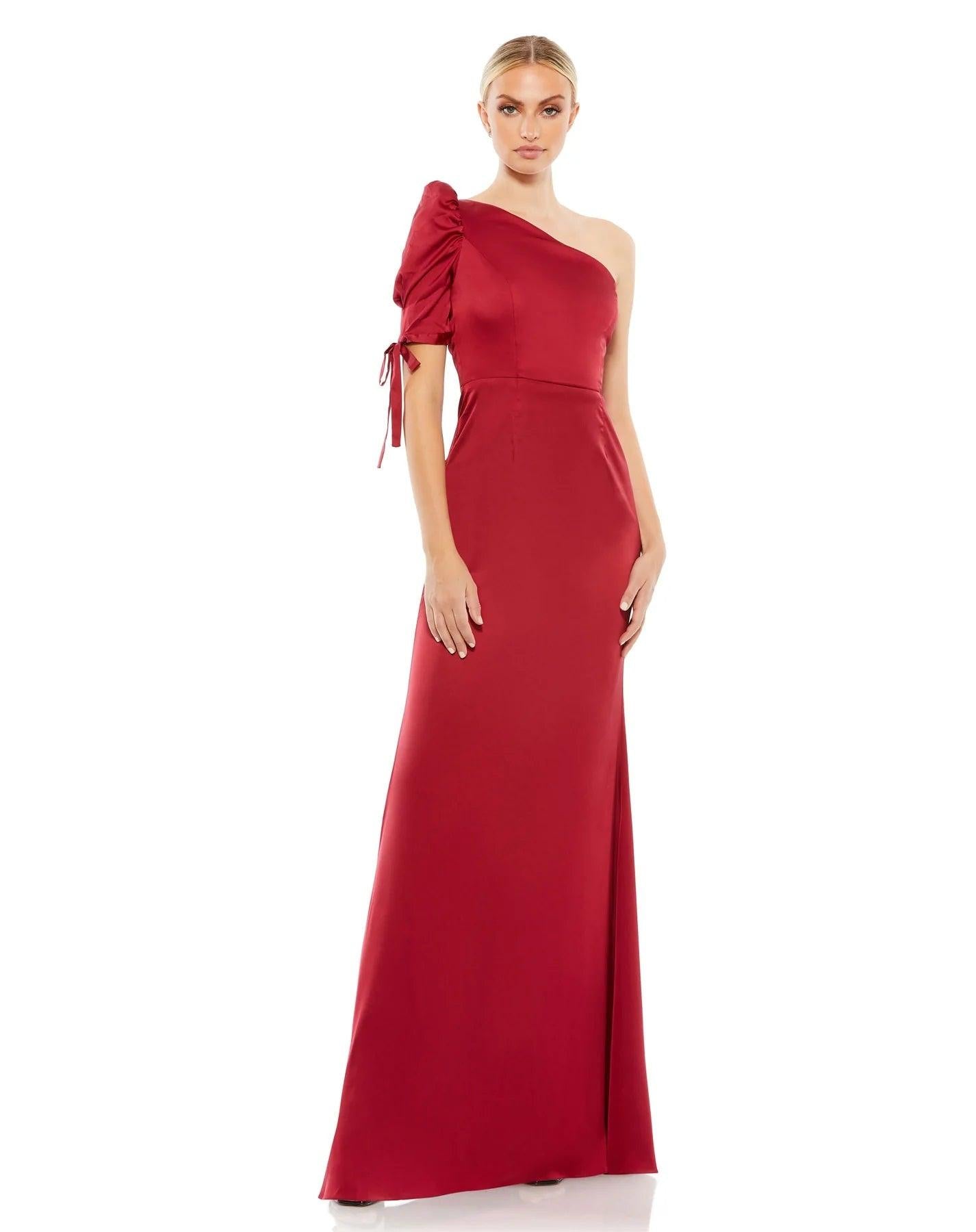 Mac Duggal Long Formal One Shoulder Gown 55632 - The Dress Outlet