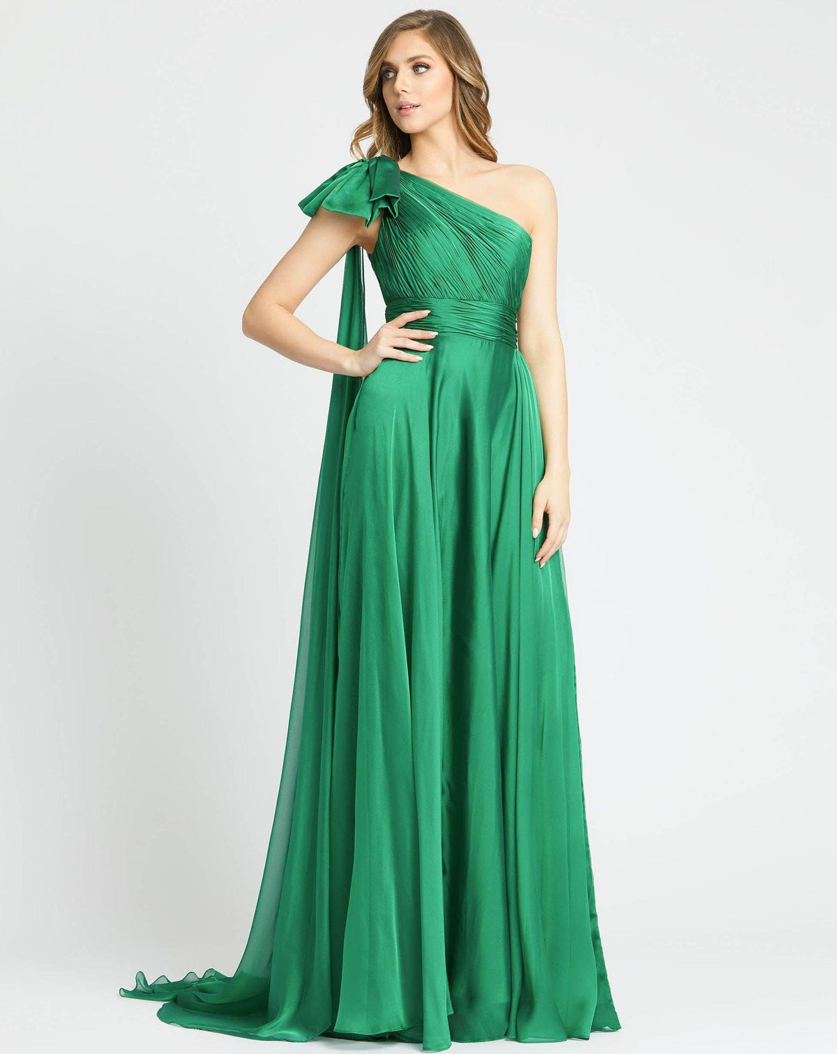 strapless open back dress Green Long Prom Dress Mermaid On Sale-Bridelily