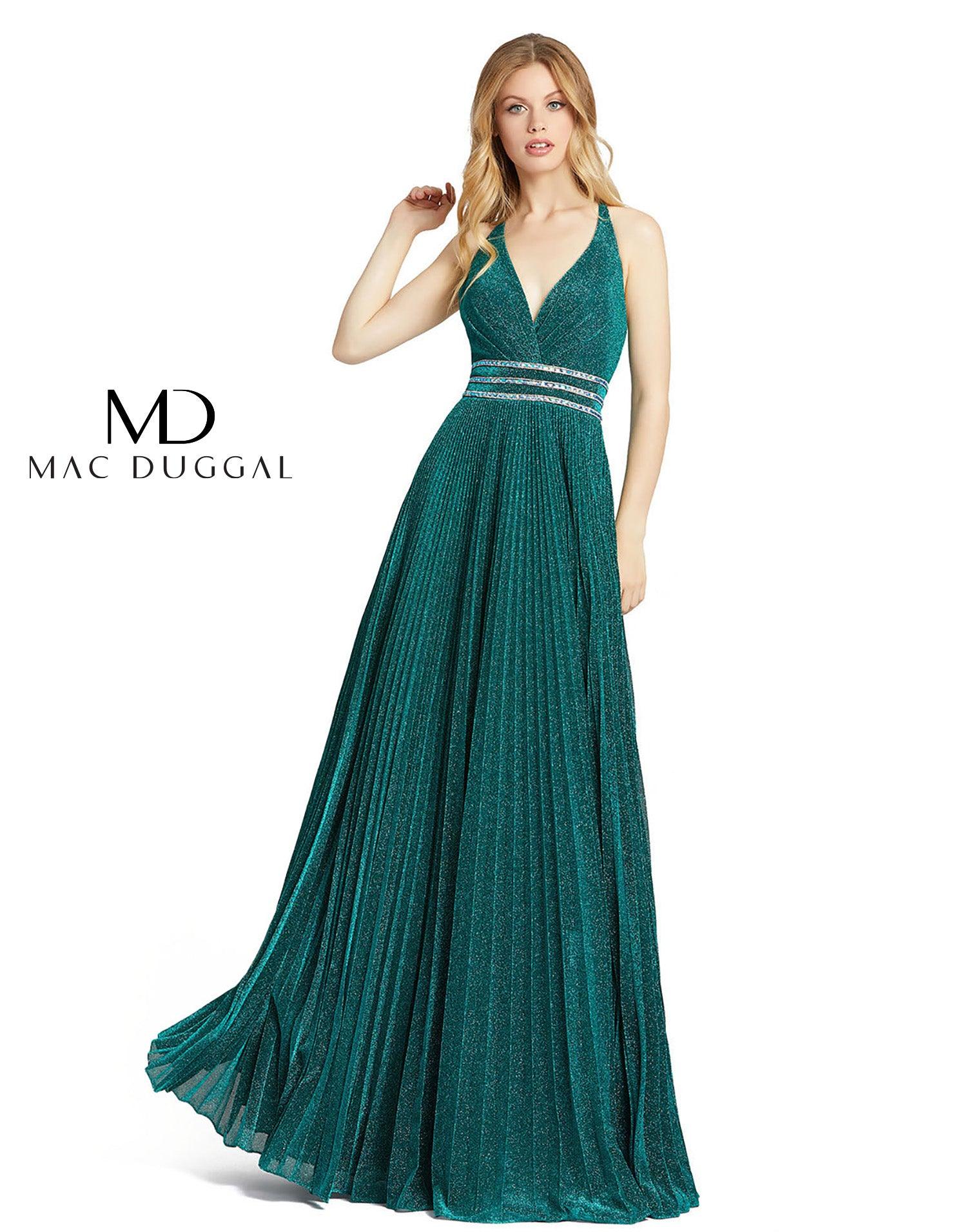 Mac Duggal Long Formal Pleated Prom Gown 30710 Sale - The Dress Outlet