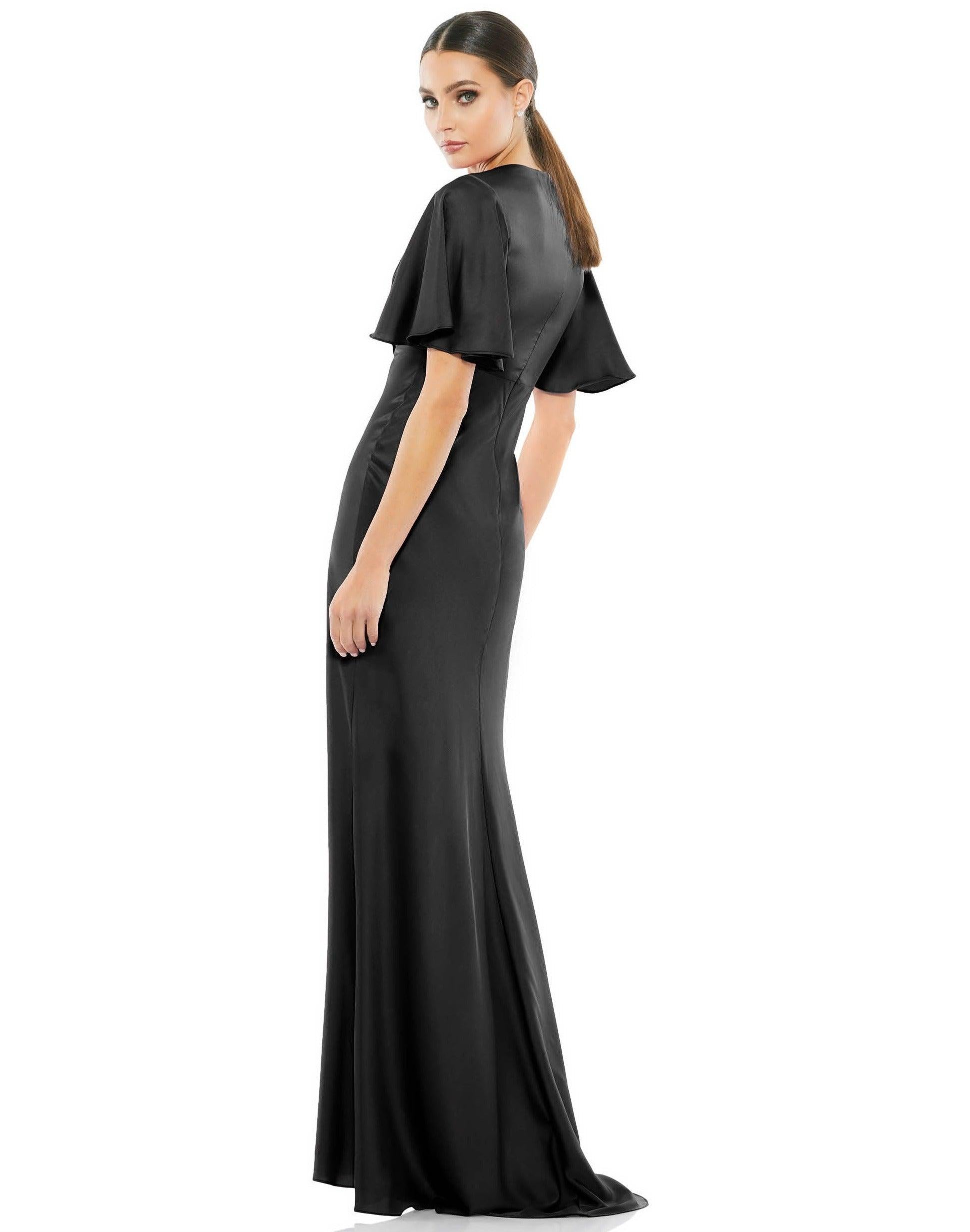 Mac Duggal Long Formal Satin Evening Dress 55402 - The Dress Outlet