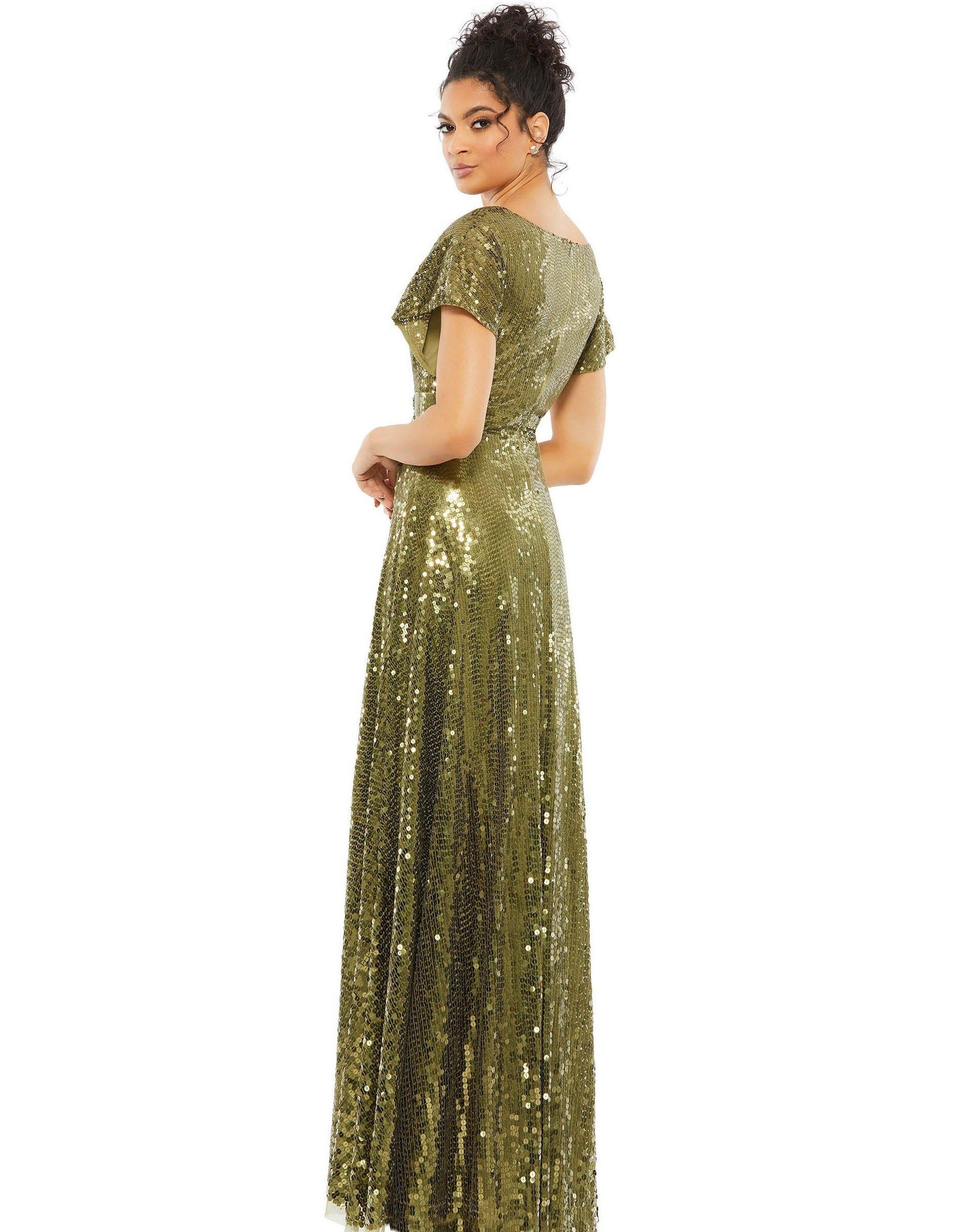 Mac Duggal 10773 Long Formal Sequins Evening Dress
