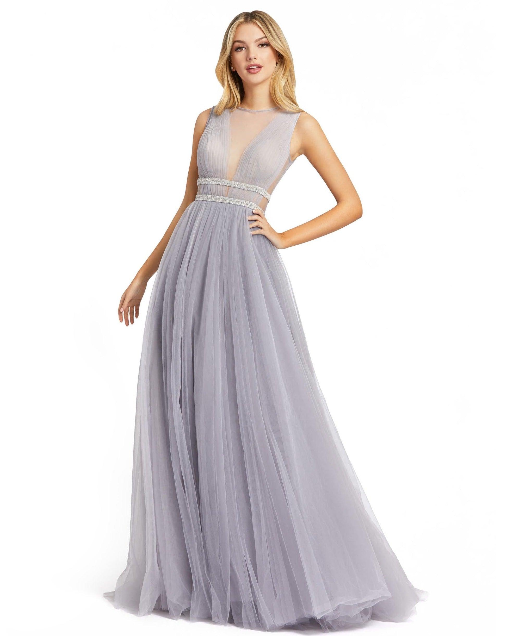 Mac Duggal Long Formal Sleeveless Prom Dress 20188 - The Dress Outlet