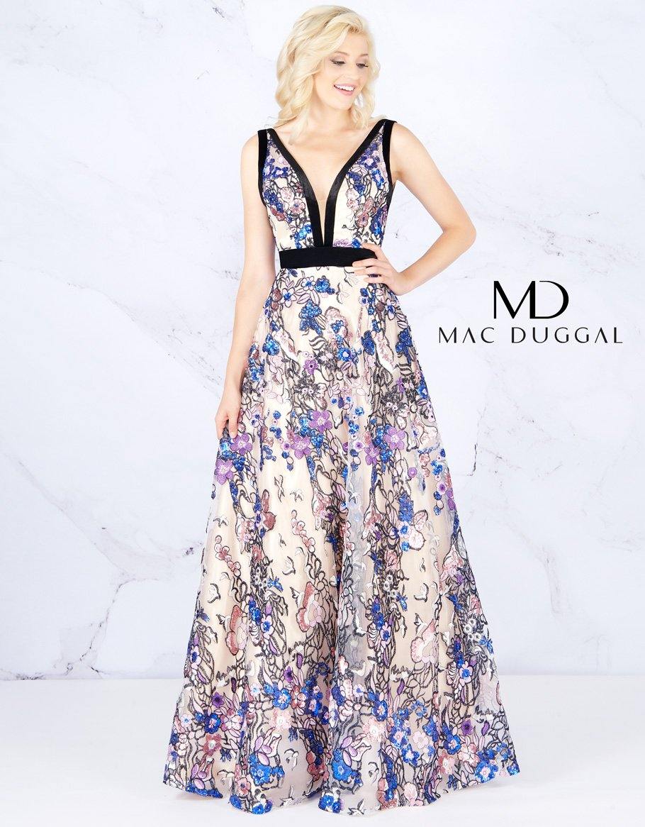 Mac Duggal Long Formal Sleeveless Prom Dress 40898A - The Dress Outlet