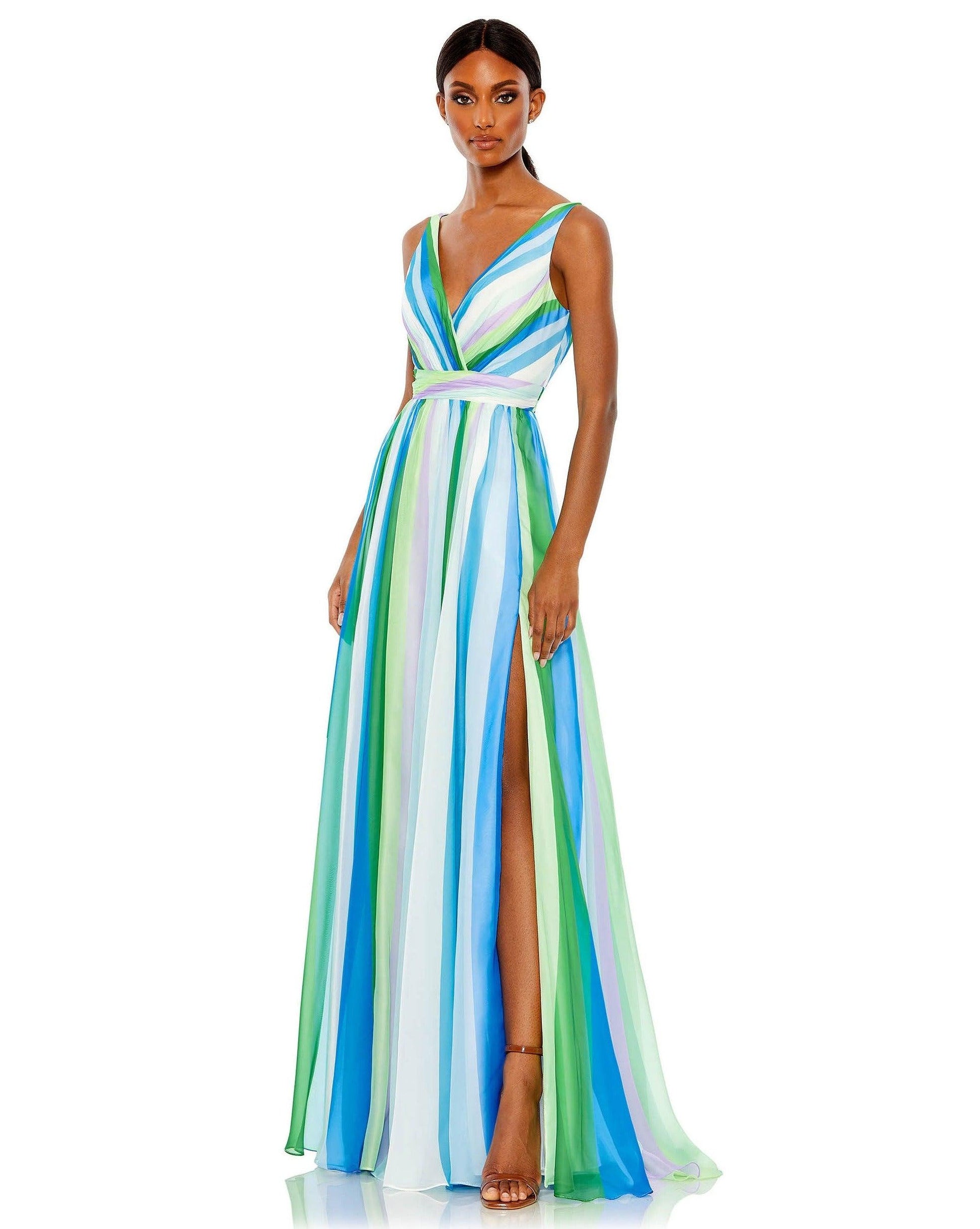 Mac Duggal 68151 Long Formal Sleeveless Prom Dress