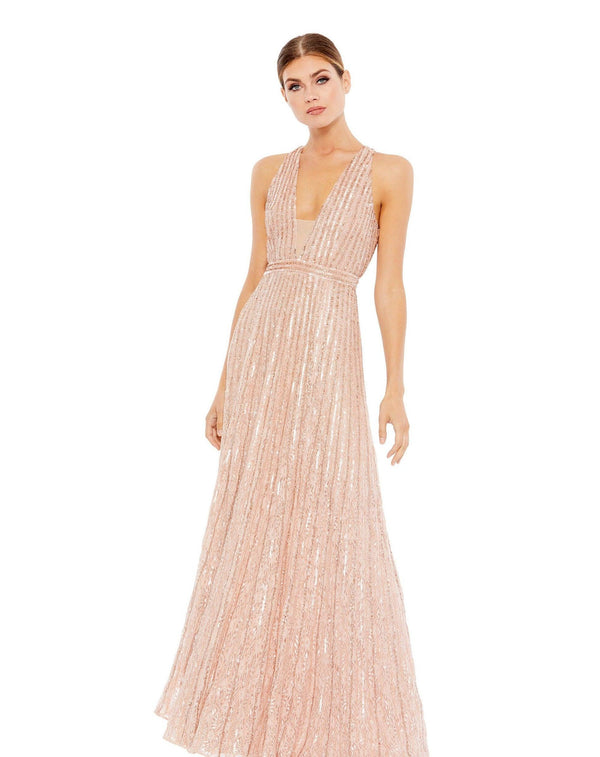 Long Formal Sleeveless Prom Gown Sleeveless Detail Mac Duggal 93570