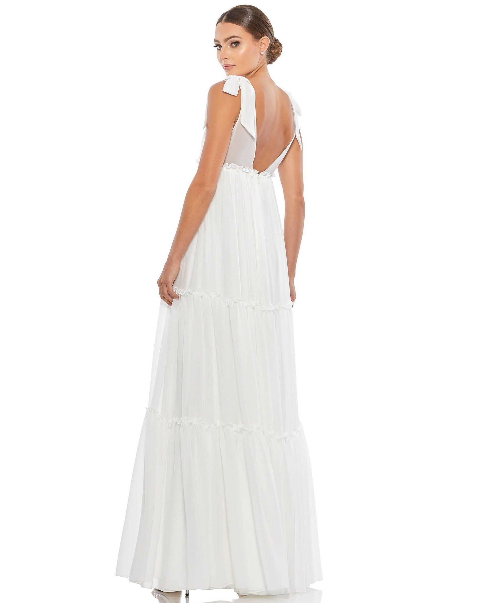 Mac Duggal 70188 Long Formal Sleeveless Tiered Gown