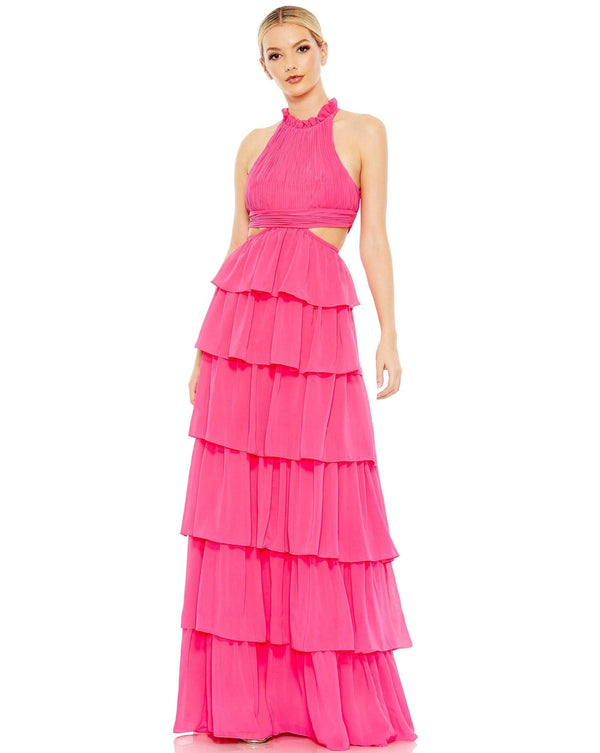Long Halter Formal Prom Ball Gown Halter Neckline Mac Duggal 55817