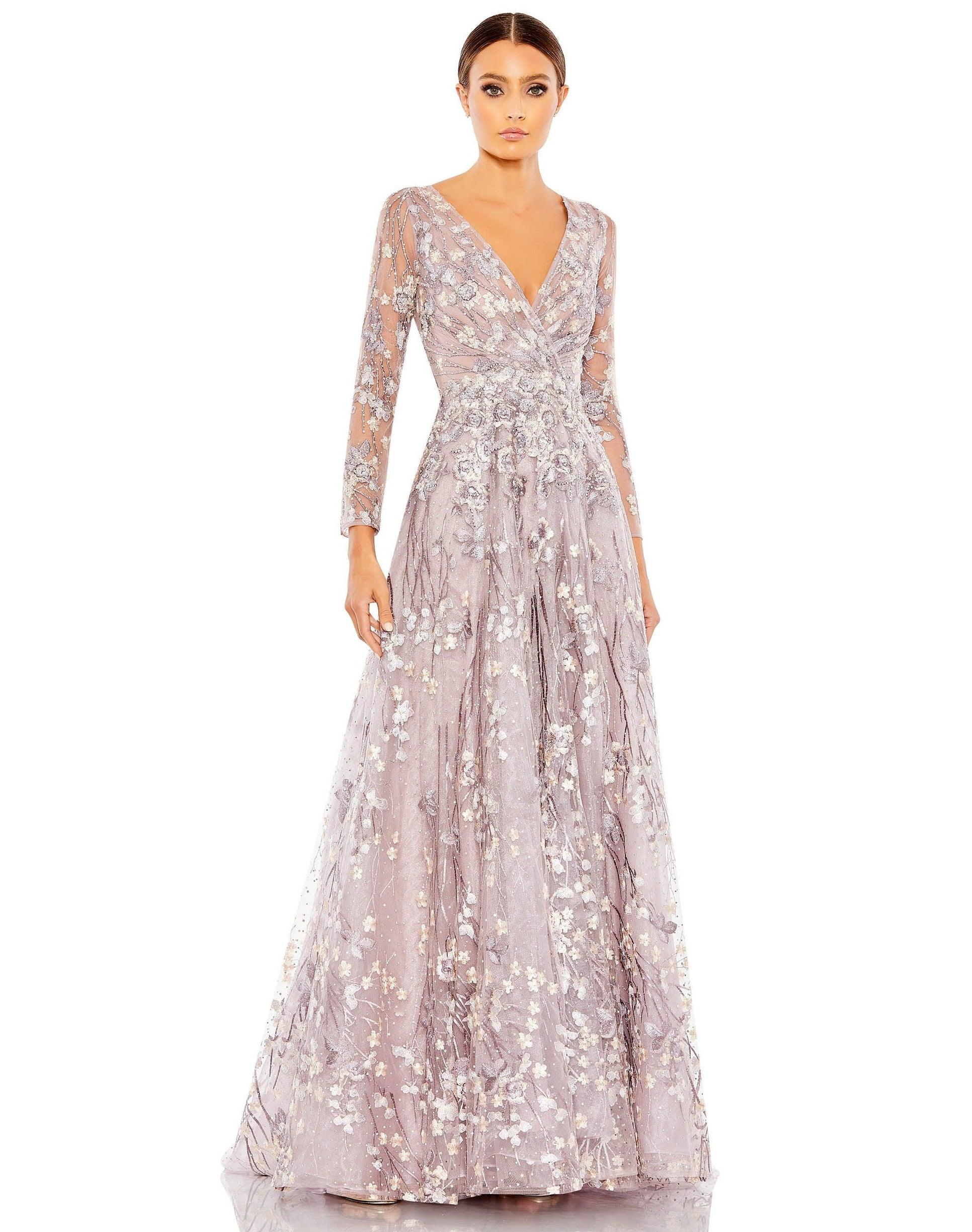 Lilac Mac Duggal 20402 Long Mother of the Bride Dress for $798.0 – The ...