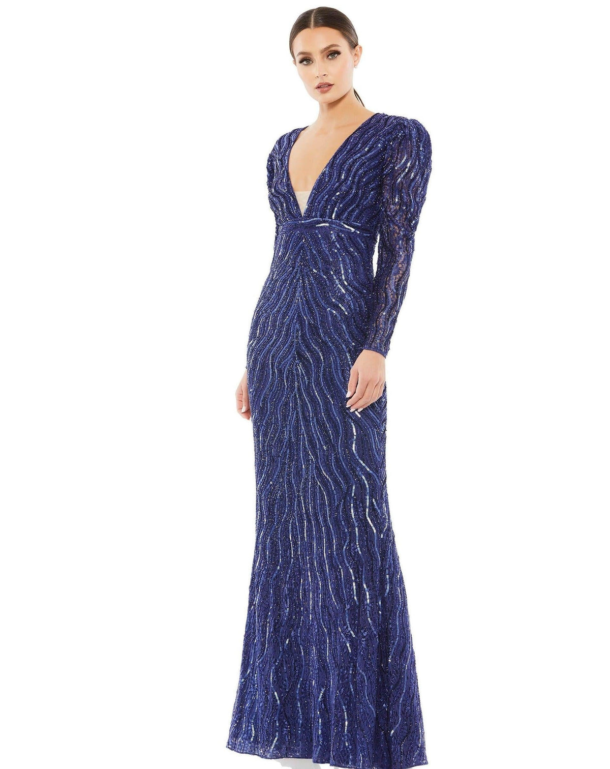 Midnight Mac Duggal 93574 Long Mother of the Bride Dress for 299.0
