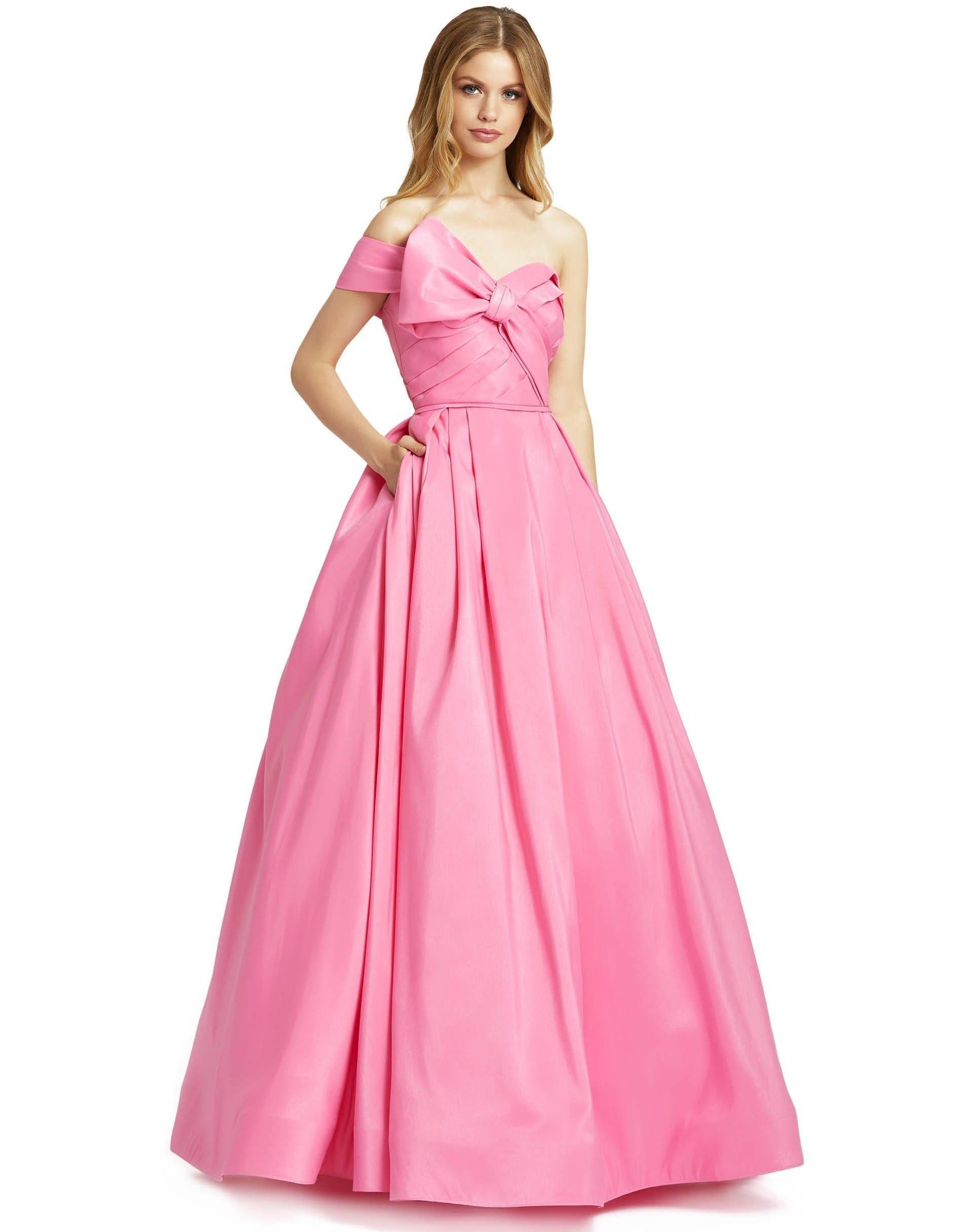 Mac Duggal Long Off Shoulder Prom Ball Gown 48863 - The Dress Outlet