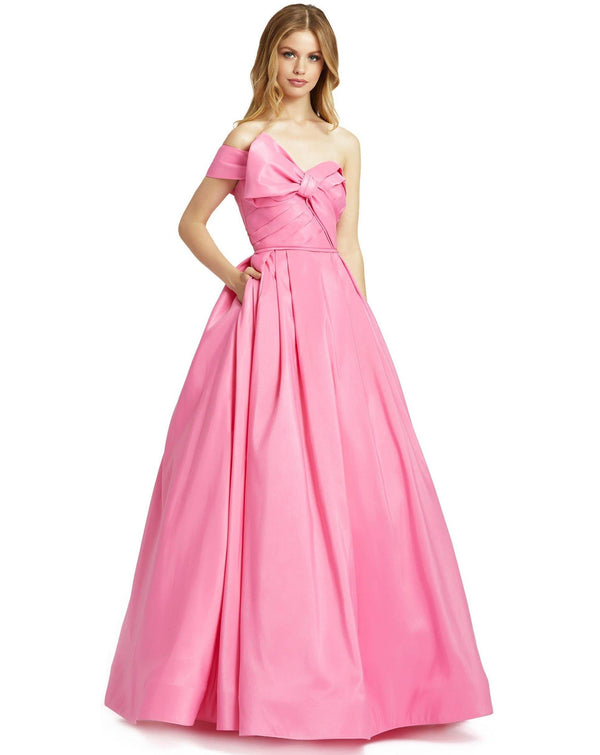 Long Off Shoulder Prom Ball Gown Off Shoulder Detail Mac Duggal 48863
