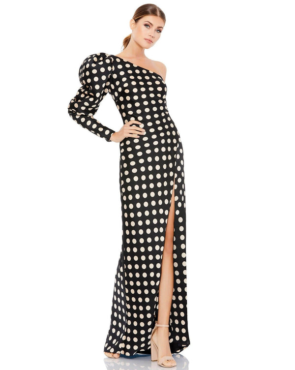 Long One Shoulder Formal Dress One Shoulder Detail Mac Duggal 26515