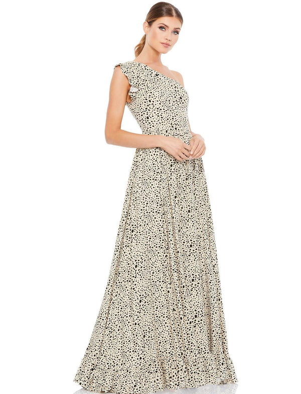 Long One Shoulder Formal Dress One Shoulder Detail Mac Duggal 26538