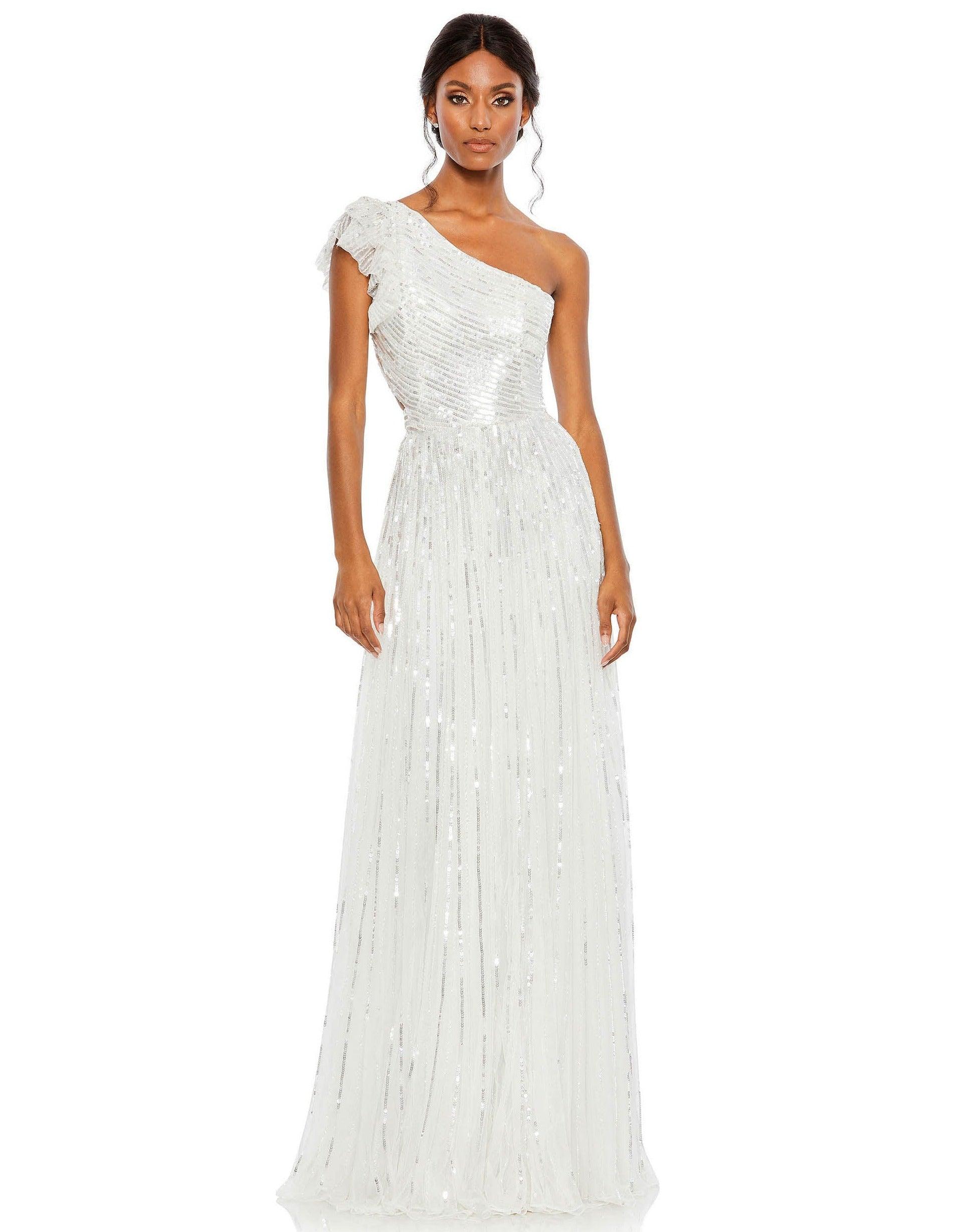 Mac Duggal 5565 Long One Shoulder Formal Dress