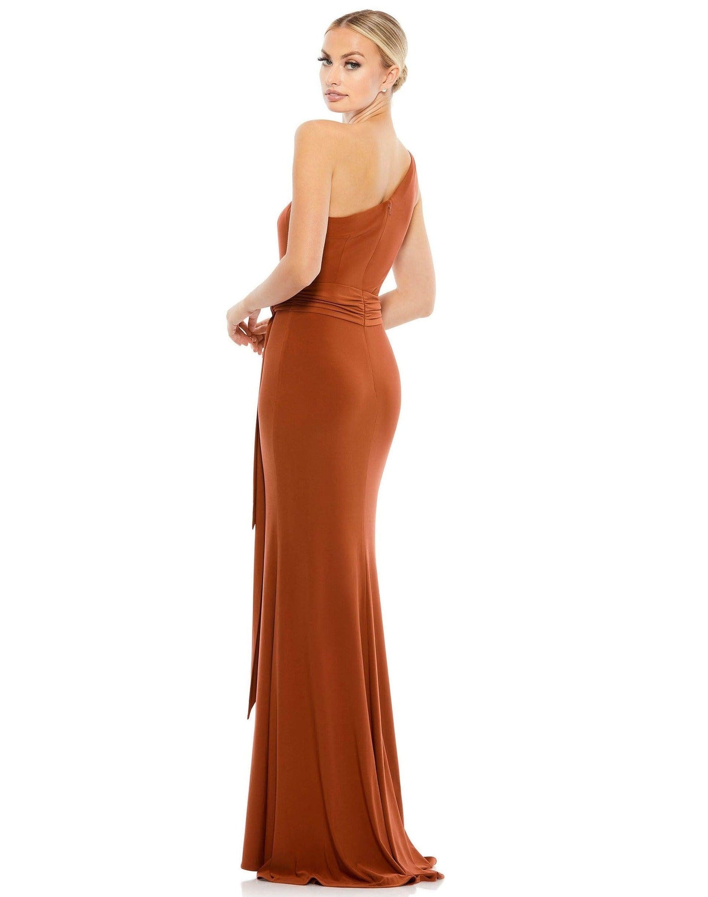Mac Duggal Long One Shoulder Formal Gown 26581 - The Dress Outlet