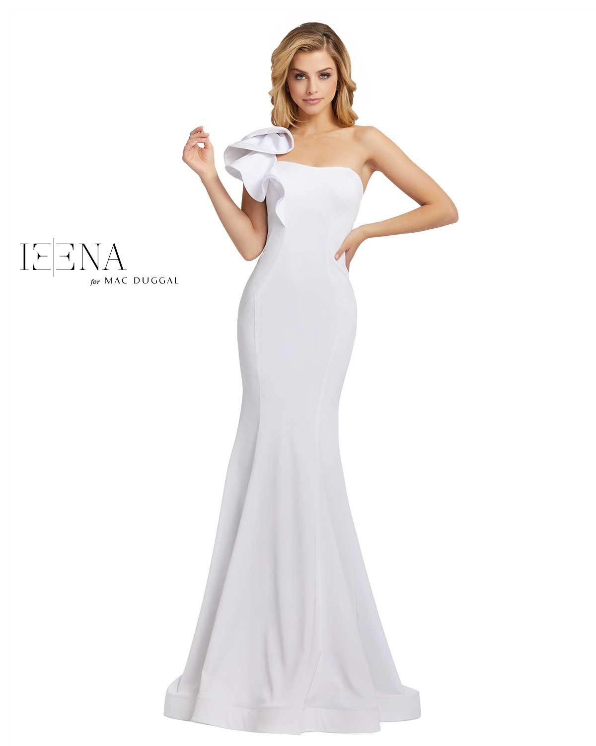 Mac Duggal Long One Shoulder Mermaid Dress 67156 - The Dress Outlet