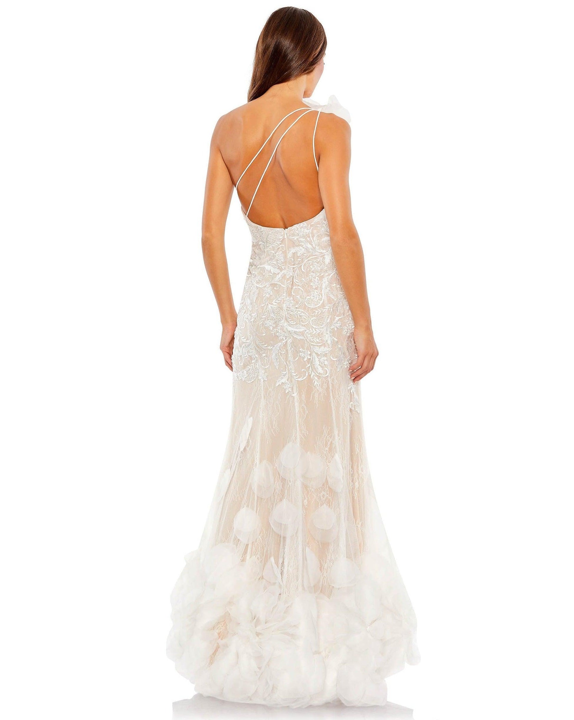 Mac Duggal 70131 Long One Shoulder Mermaid Prom Gown