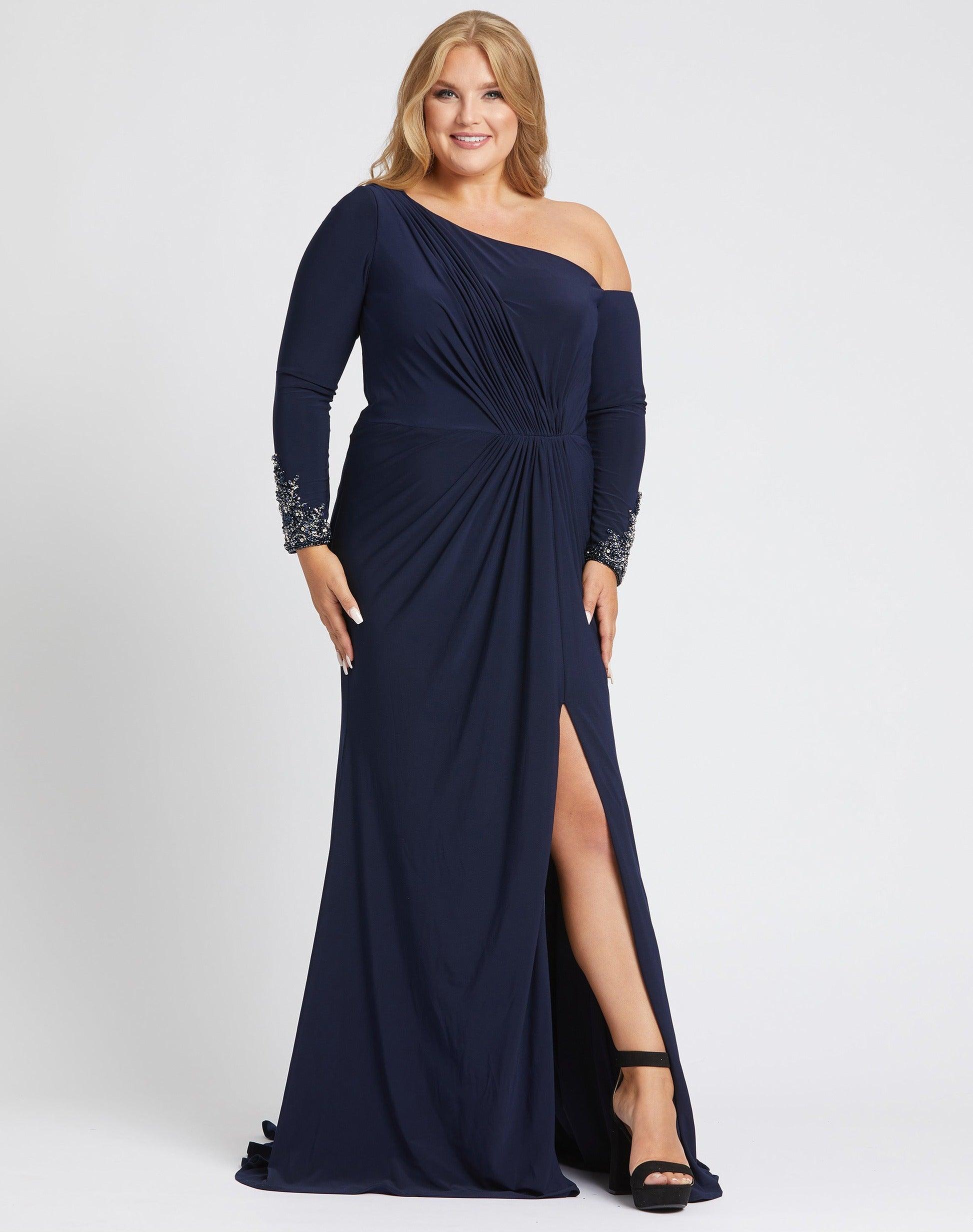Mac Duggal Long Plus Size Formal Dress 67242F Sale - The Dress Outlet