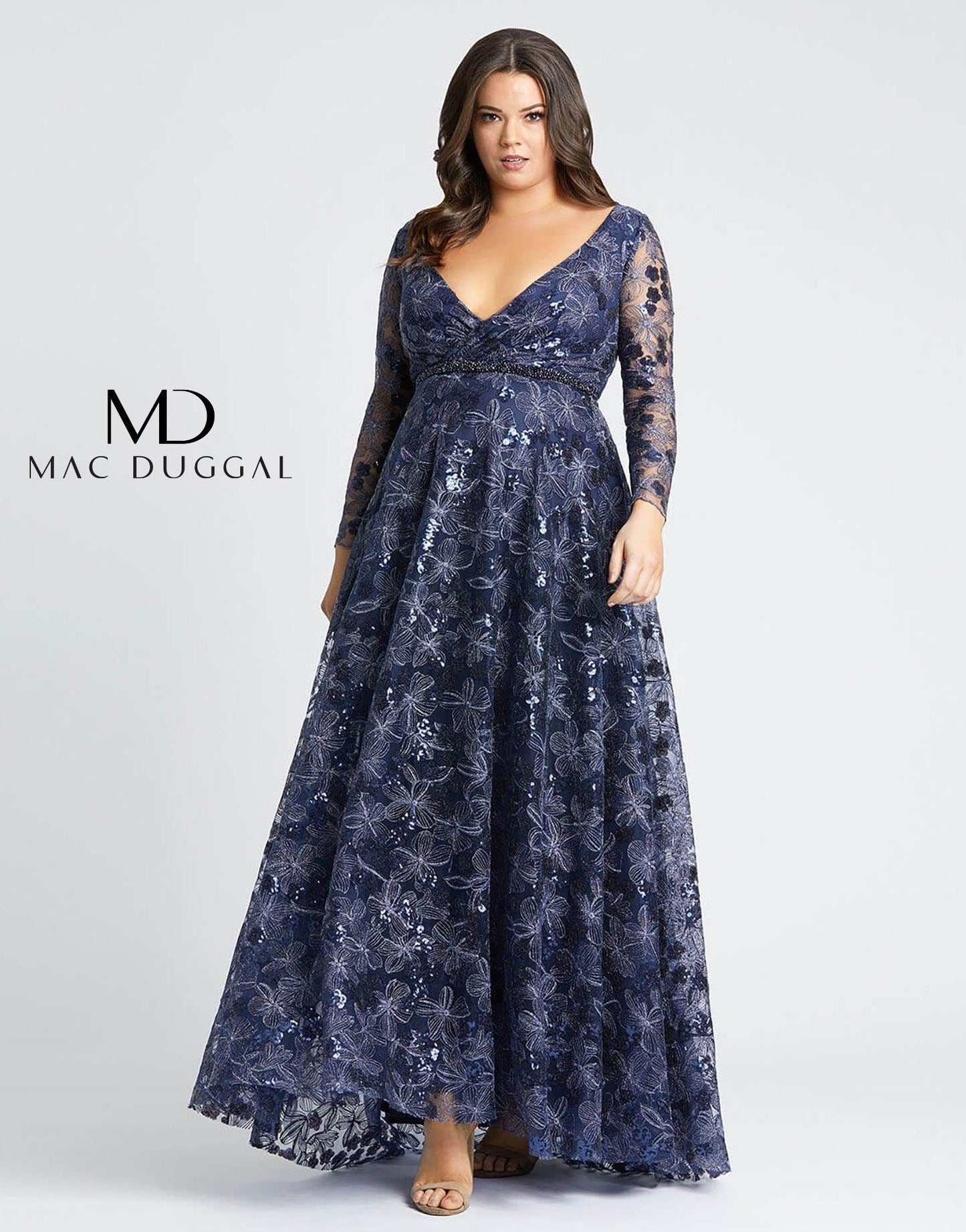 Mac Duggal Long Plus Size Formal Dress 67438 Sale - The Dress Outlet