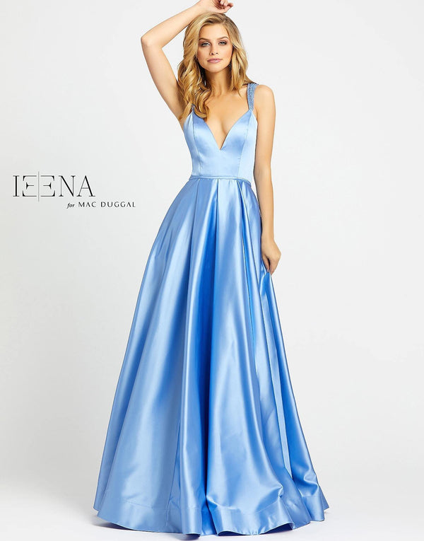 Long Prom Sleeveless A Line Dress A Line Silhouette Mac Duggal 26053