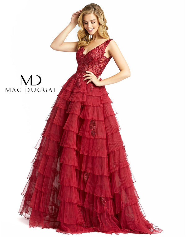 Long Prom Sleeveless Ball Gown Sleeveless Detail Mac Duggal 20136