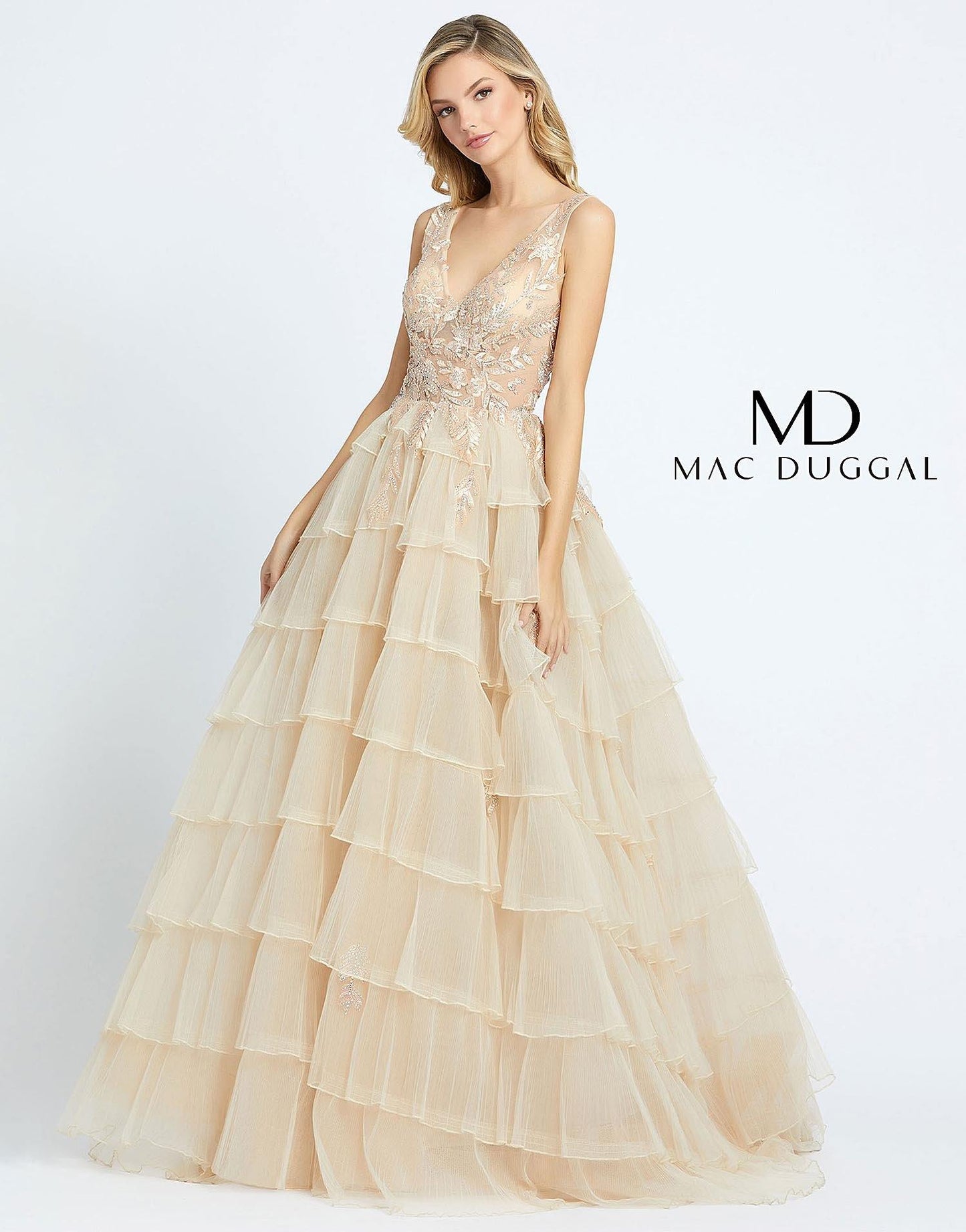 Mac Duggal Long Prom Sleeveless Ball Gown 20136 - The Dress Outlet