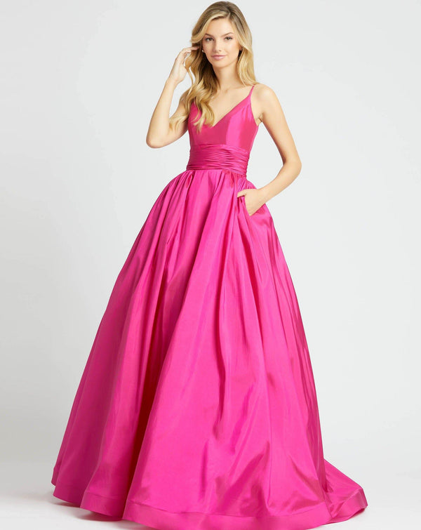 Long Prom Spaghetti Strap Ball Gown Spaghetti Straps Mac Duggal 67691