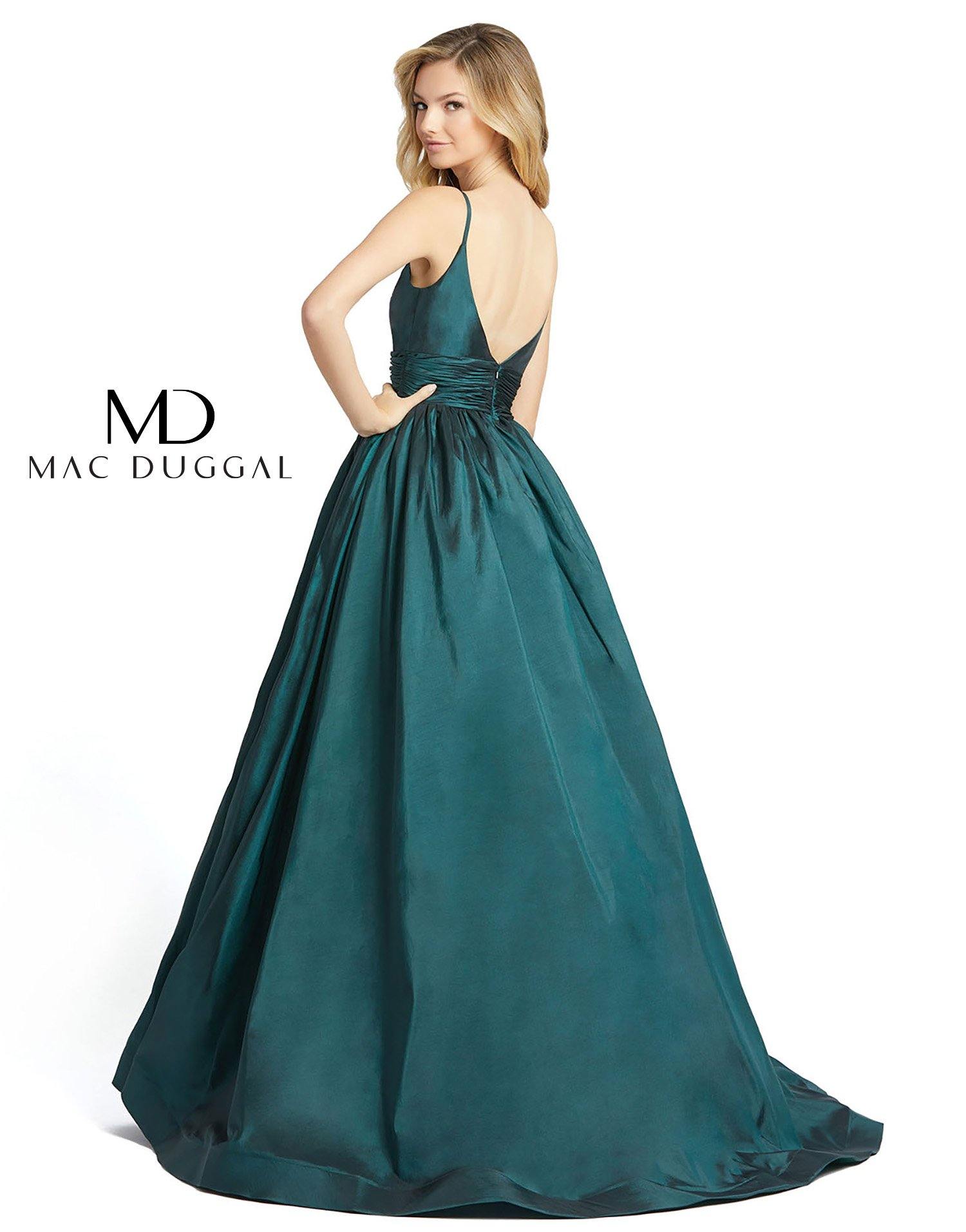 Mac Duggal 67691 Long Prom Spaghetti Strap Ball Gown