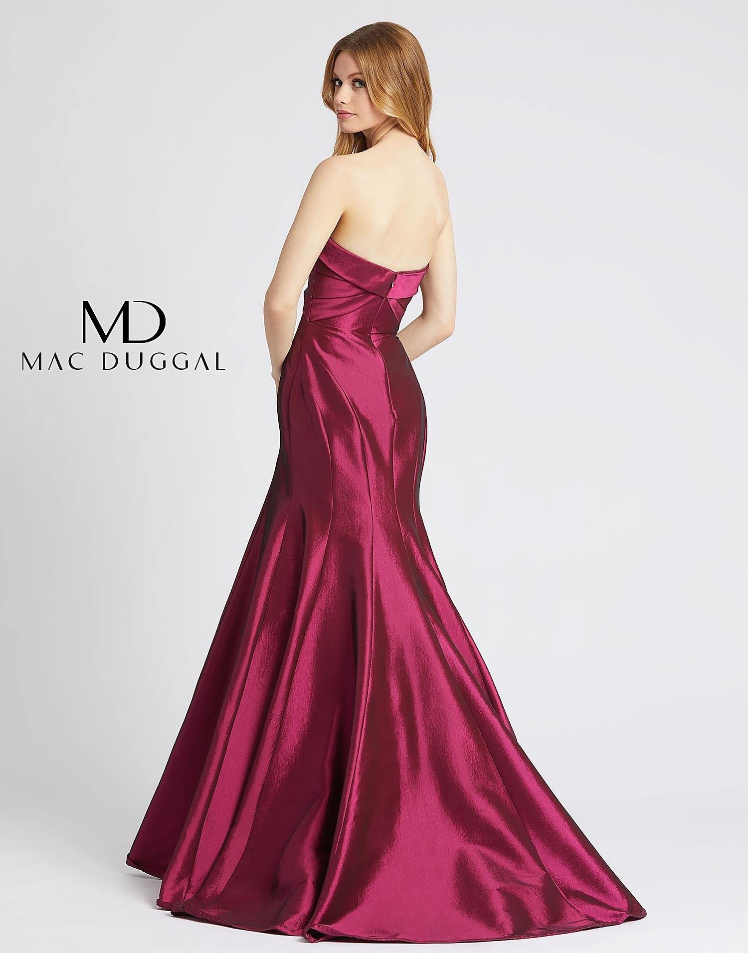 Mac Duggal 12110 Long Prom Strapless Trumpet Gown