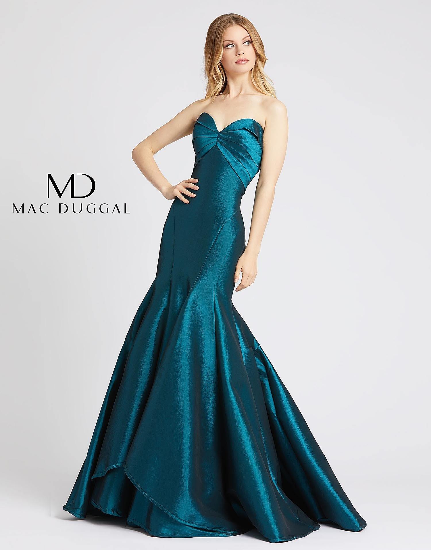 Mac Duggal 12110 Long Prom Strapless Trumpet Gown