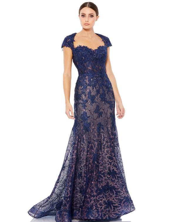 Long Short Sleeve Formal Dress Short Sleeves Mac Duggal 79306