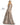 Mac Duggal Long Sleeve Beaded Formal Evening Dress Mocha