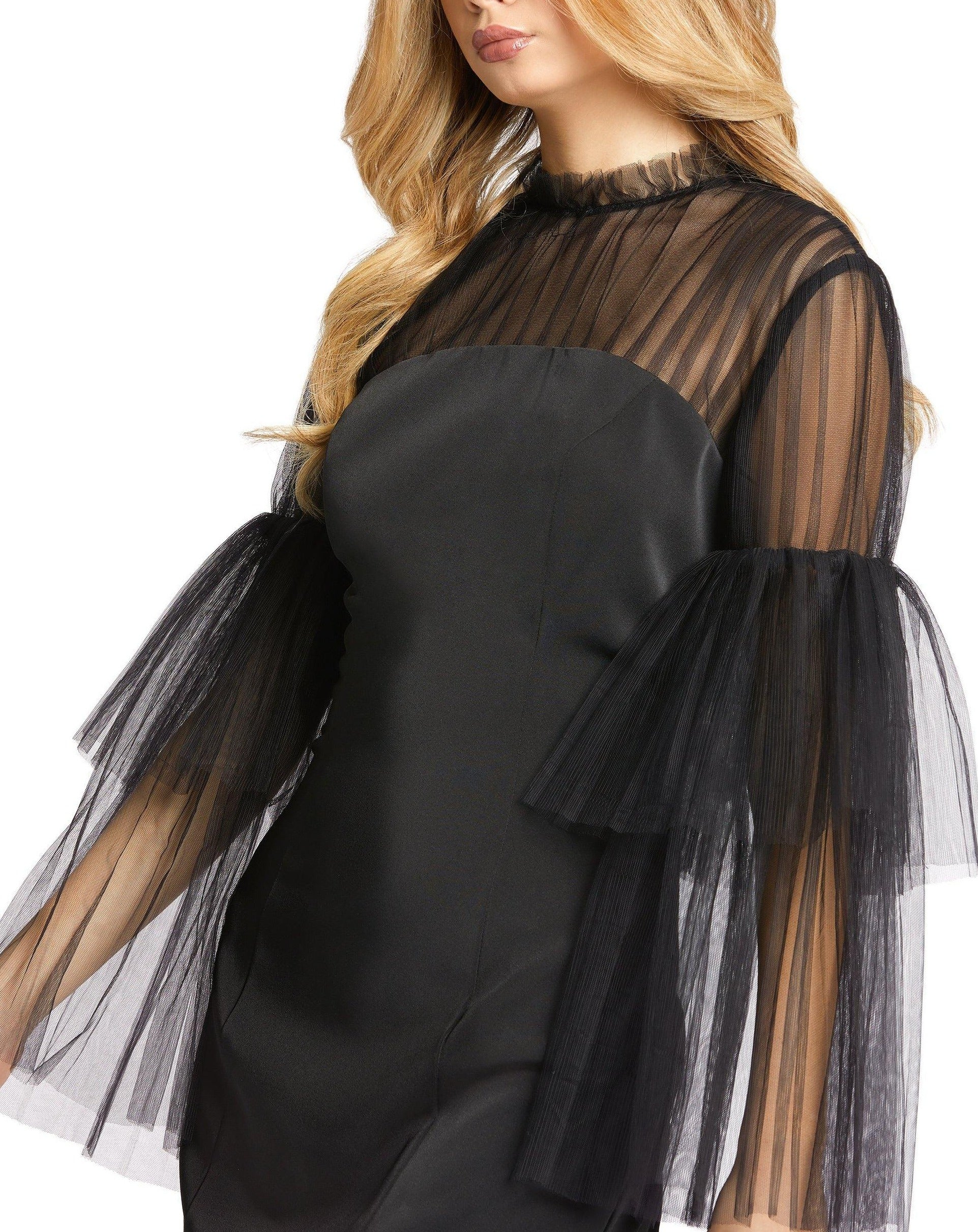 Mac Duggal Long Sleeve Cocktail Dress 49118 - The Dress Outlet
