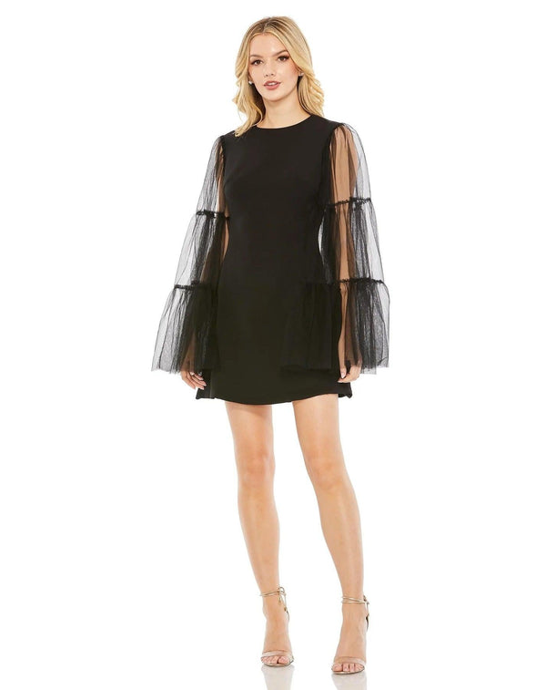 Long Sleeve Cocktail Dress Long Sleeves Mac Duggal 49612