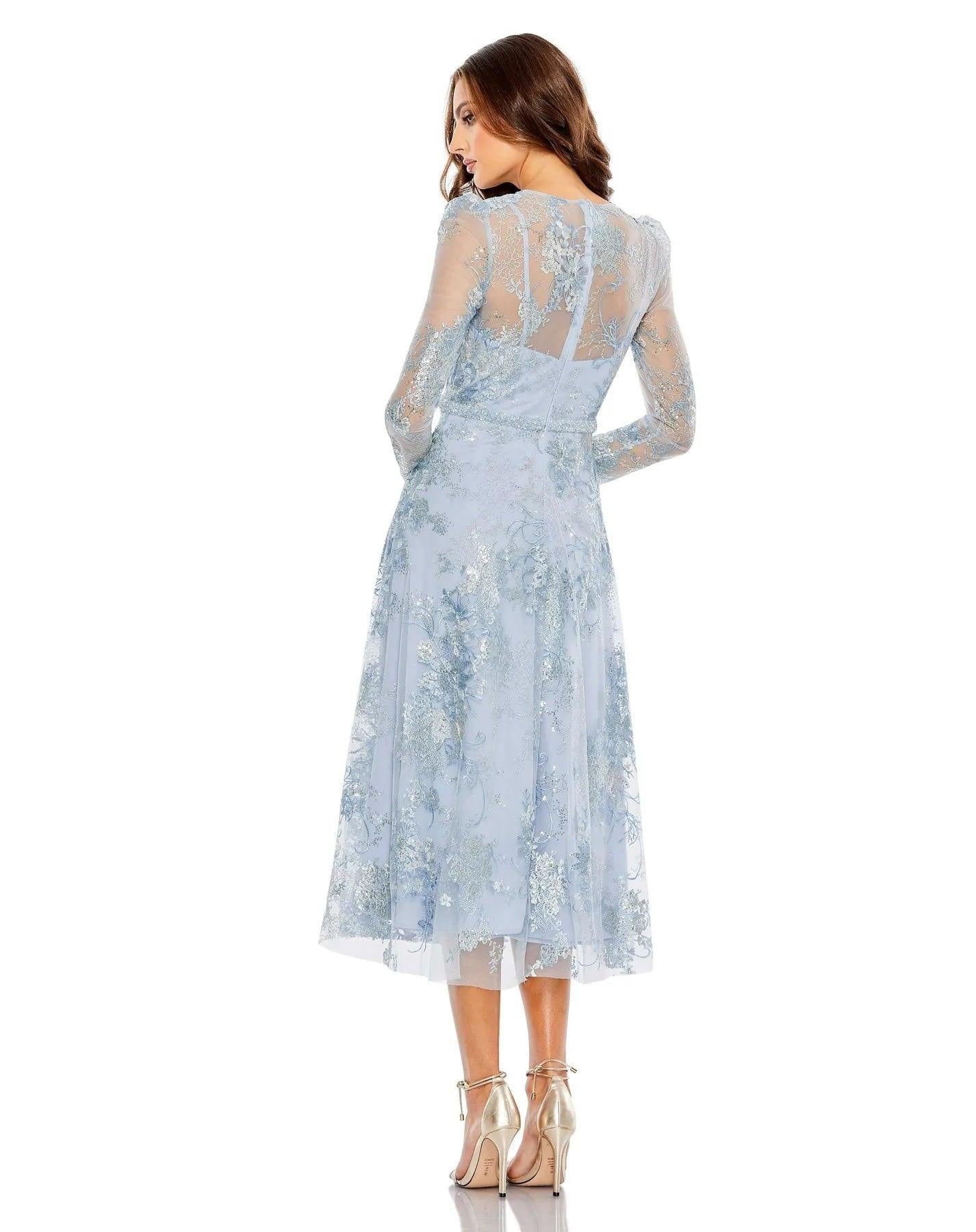 Mac Duggal 68020 Long Sleeve Dress