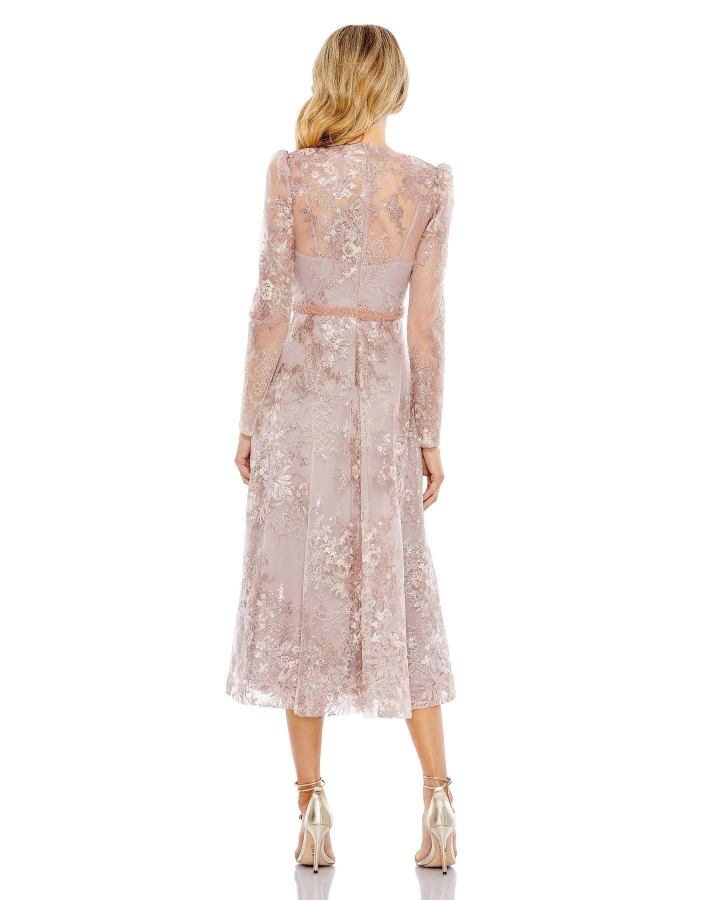 Mac Duggal 68020 Long Sleeve Dress