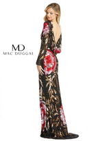 Nude/Multi Mac Duggal Long Sleeve Evening Formal Dress for $598.0 – The